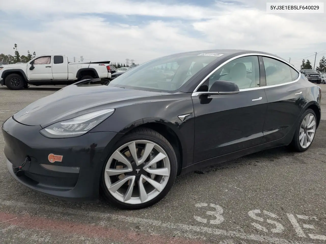 2020 Tesla Model 3 VIN: 5YJ3E1EB5LF640029 Lot: 53111145