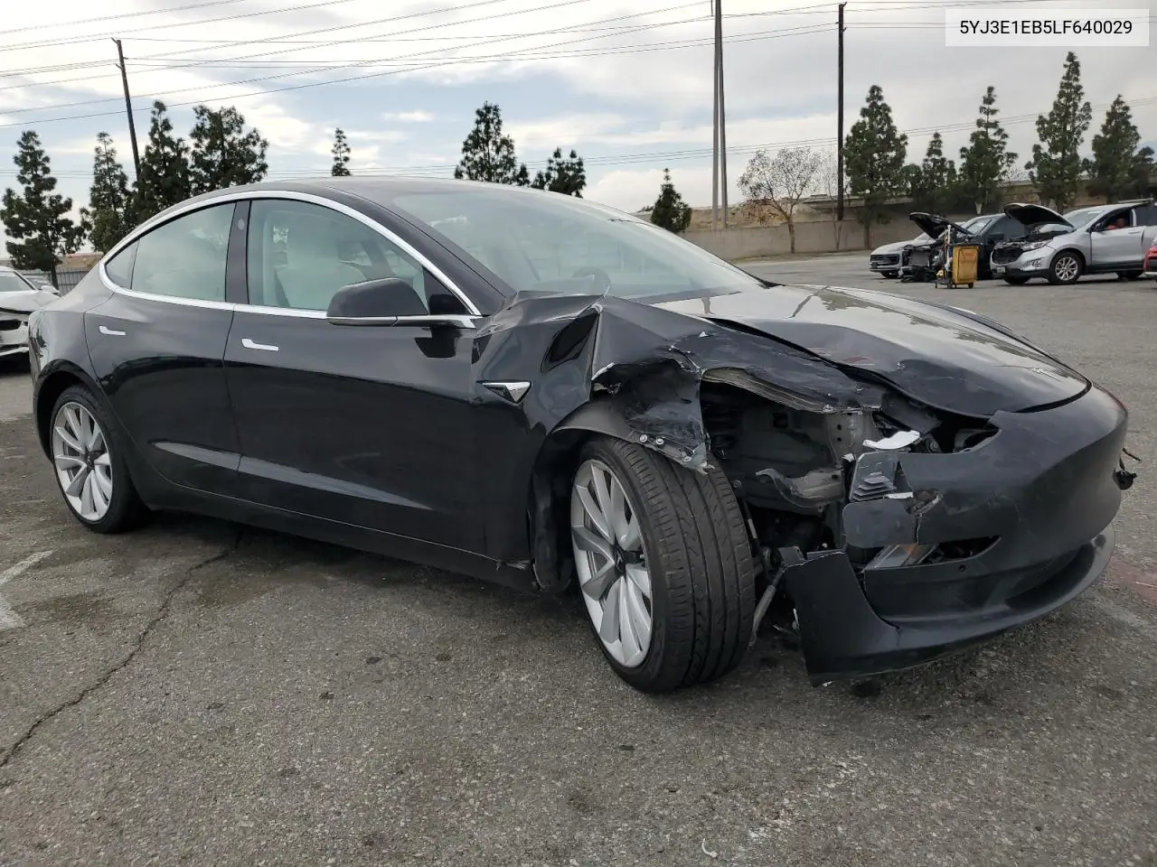2020 Tesla Model 3 VIN: 5YJ3E1EB5LF640029 Lot: 53111145