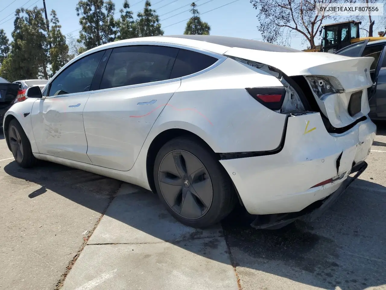 2020 Tesla Model 3 VIN: 5YJ3E1EAXLF807556 Lot: 54048035