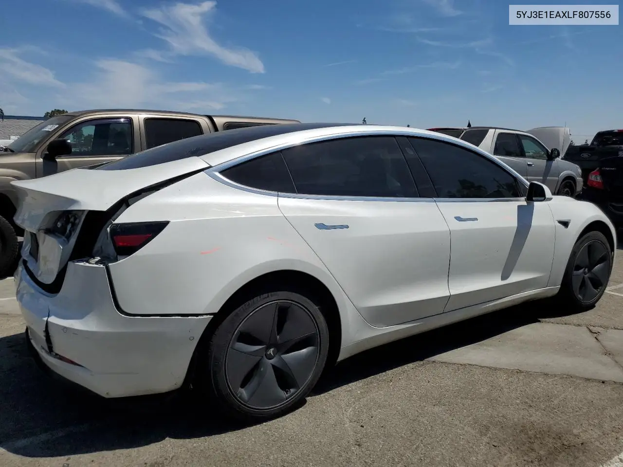 2020 Tesla Model 3 VIN: 5YJ3E1EAXLF807556 Lot: 54048035