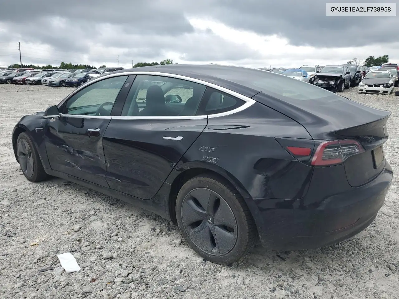 2020 Tesla Model 3 VIN: 5YJ3E1EA2LF738958 Lot: 54246505