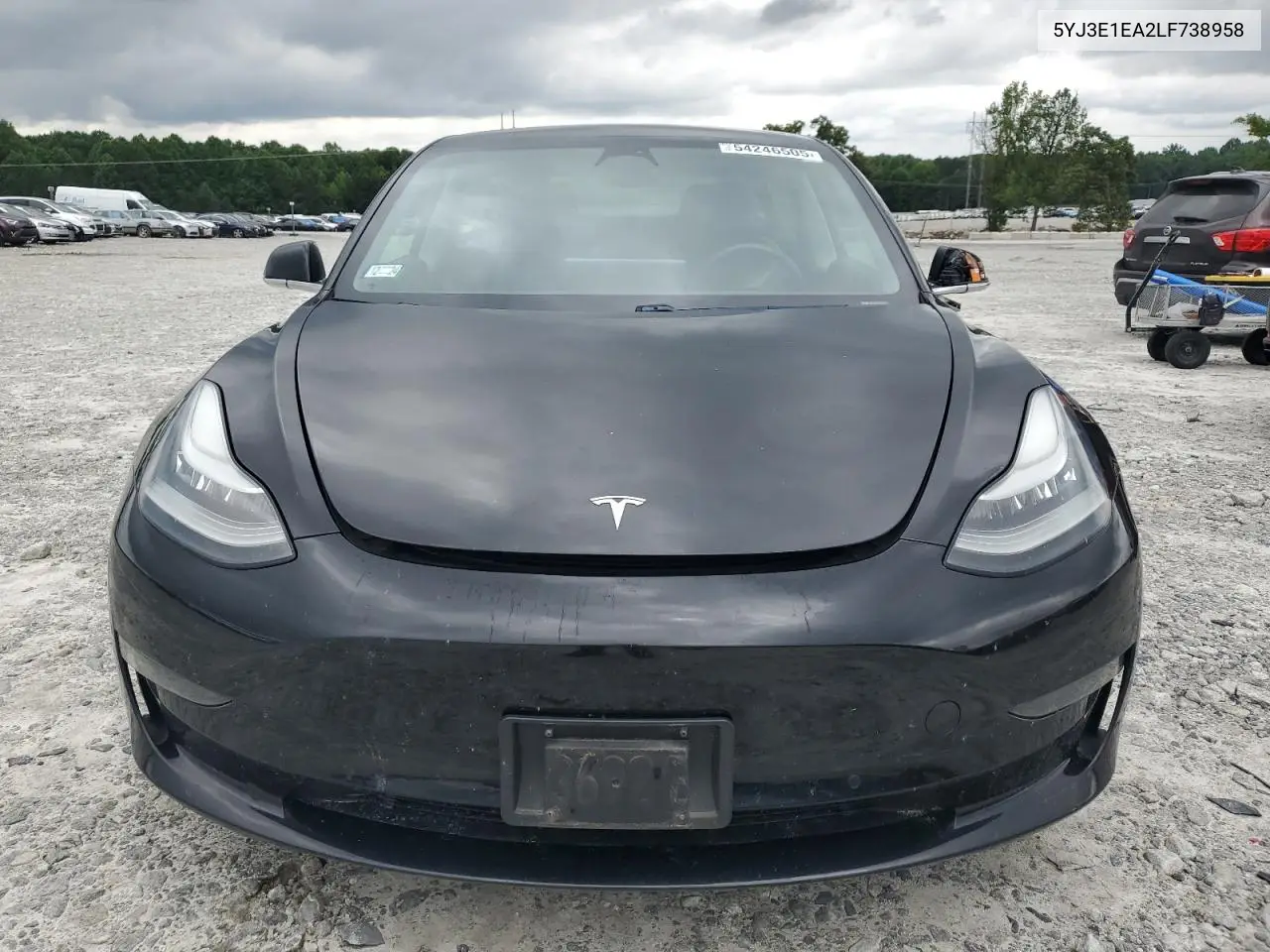 2020 Tesla Model 3 VIN: 5YJ3E1EA2LF738958 Lot: 54246505