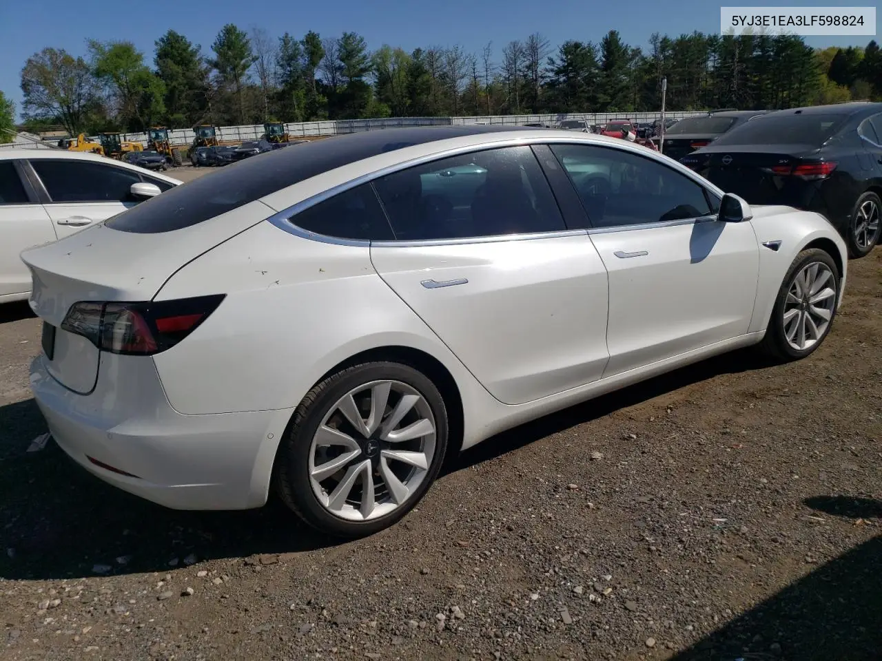 2020 Tesla Model 3 VIN: 5YJ3E1EA3LF598824 Lot: 54479905