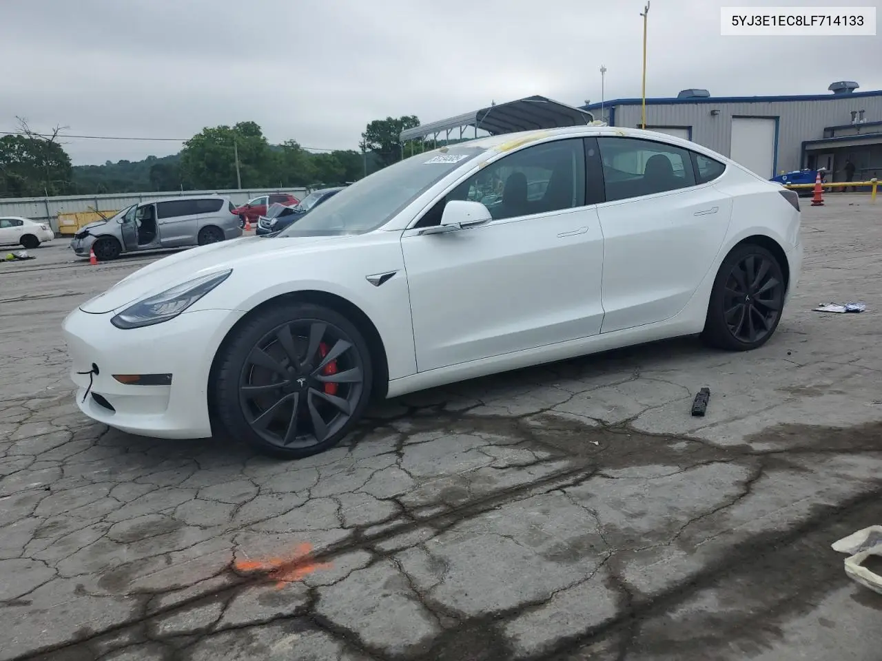 2020 Tesla Model 3 VIN: 5YJ3E1EC8LF714133 Lot: 55134505