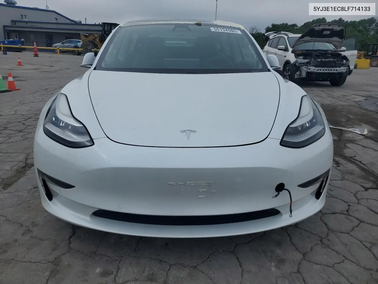 2020 Tesla Model 3 VIN: 5YJ3E1EC8LF714133 Lot: 55134505