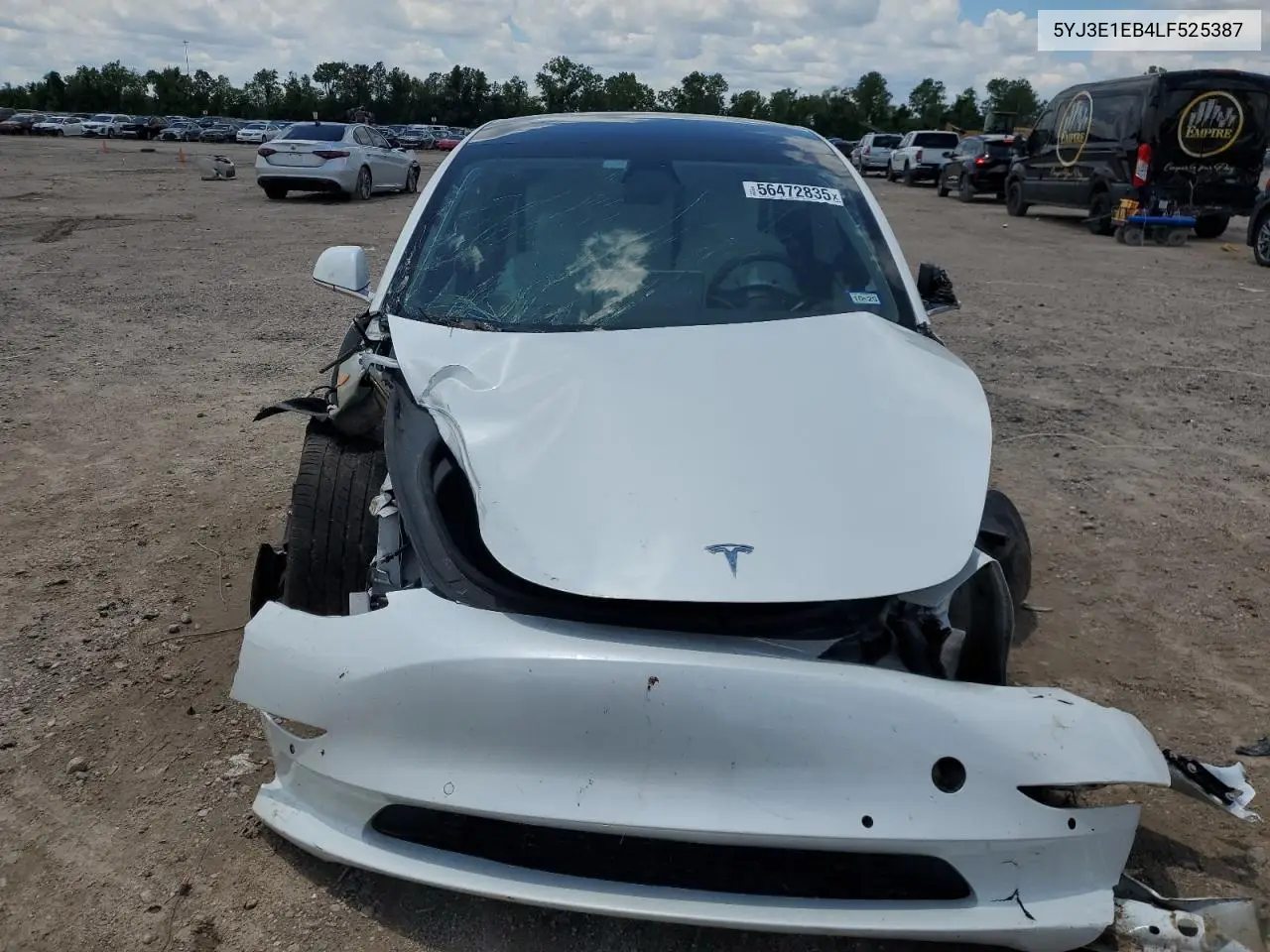 2020 Tesla Model 3 VIN: 5YJ3E1EB4LF525387 Lot: 56472835