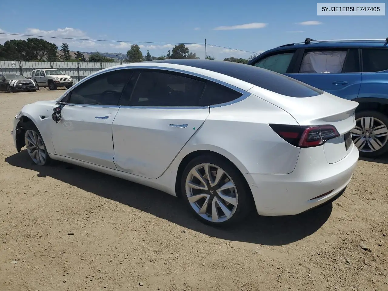 2020 Tesla Model 3 VIN: 5YJ3E1EB5LF747405 Lot: 56709355