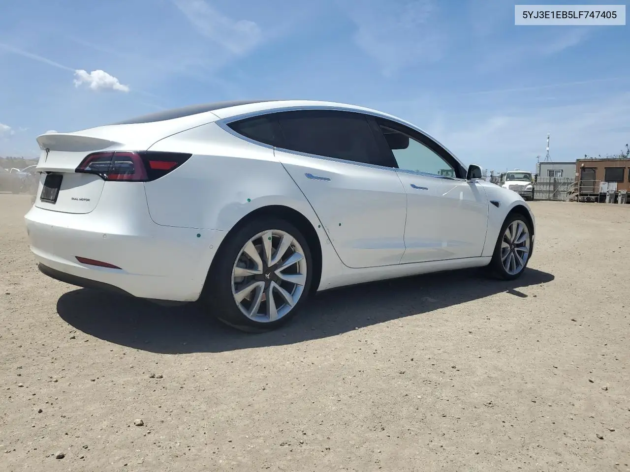 2020 Tesla Model 3 VIN: 5YJ3E1EB5LF747405 Lot: 56709355