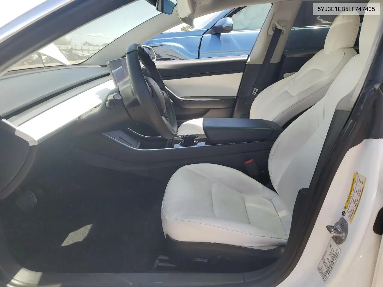 2020 Tesla Model 3 VIN: 5YJ3E1EB5LF747405 Lot: 56709355