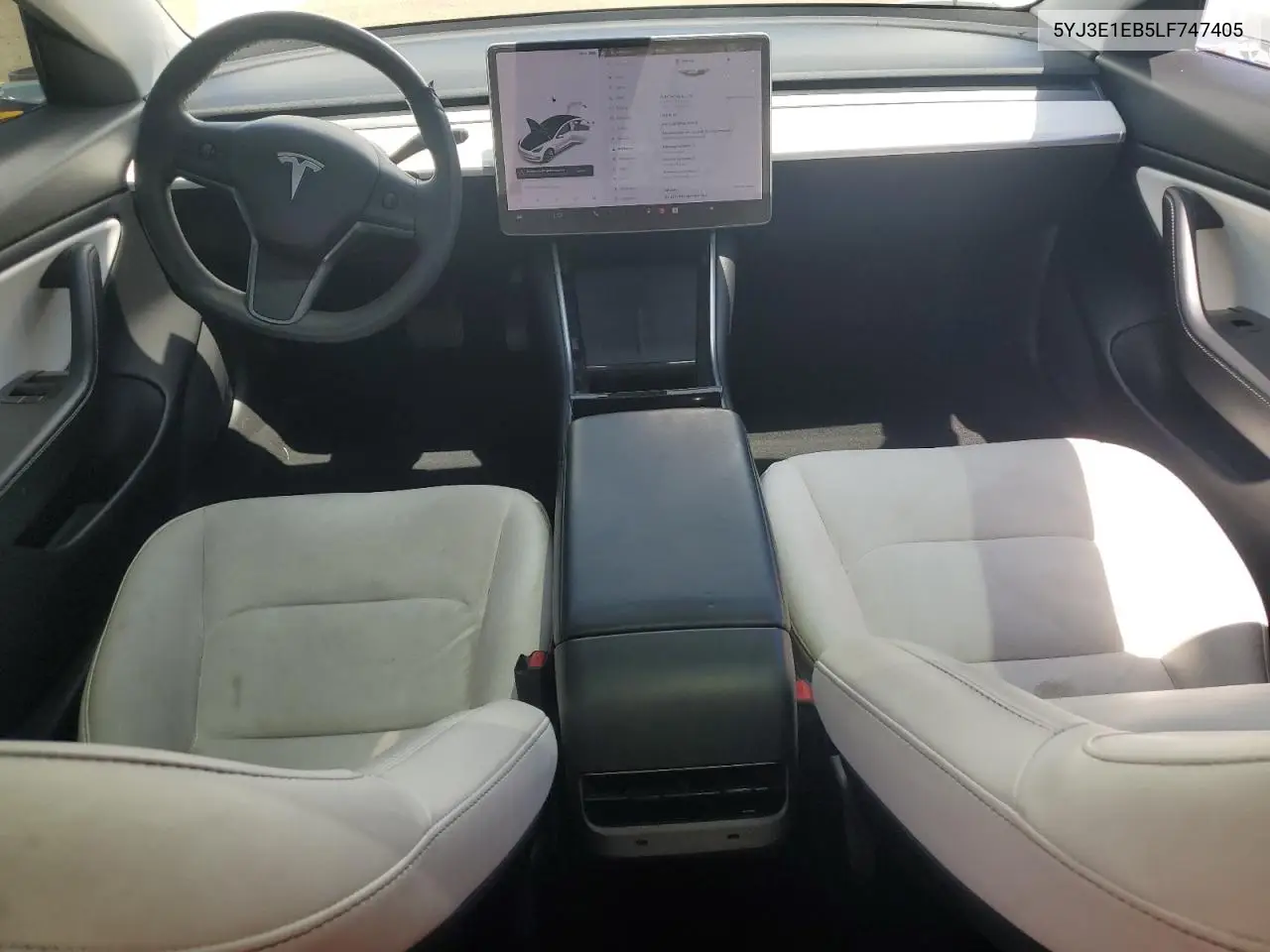 2020 Tesla Model 3 VIN: 5YJ3E1EB5LF747405 Lot: 56709355