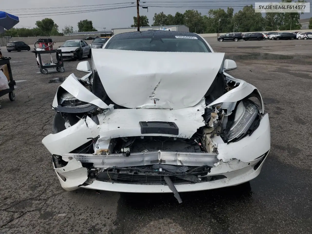 2020 Tesla Model 3 VIN: 5YJ3E1EA6LF614577 Lot: 59564905