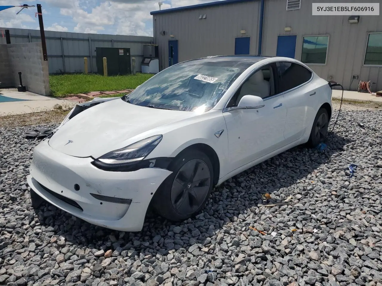 2020 Tesla Model 3 VIN: 5YJ3E1EB5LF606916 Lot: 60221665