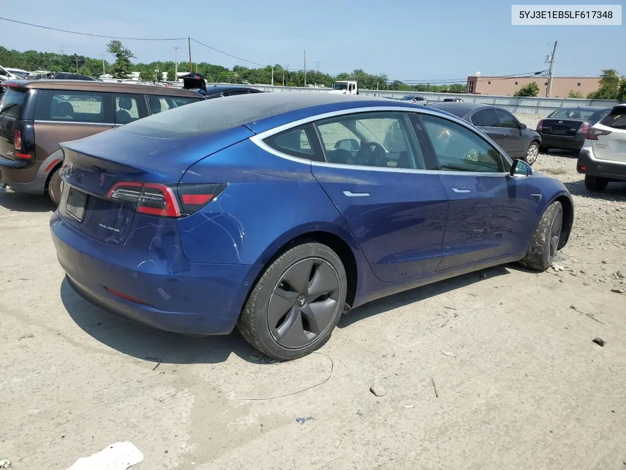 2020 Tesla Model 3 VIN: 5YJ3E1EB5LF617348 Lot: 61562585