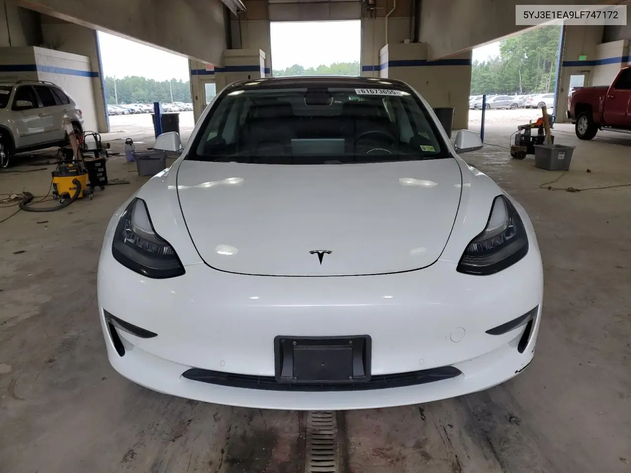 2020 Tesla Model 3 VIN: 5YJ3E1EA9LF747172 Lot: 61673655
