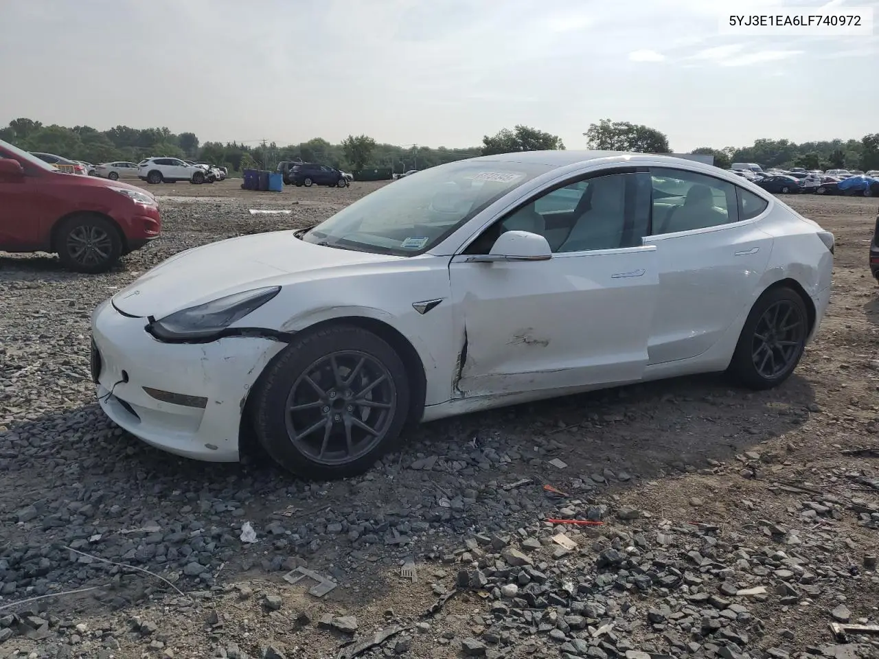 2020 Tesla Model 3 VIN: 5YJ3E1EA6LF740972 Lot: 61731345