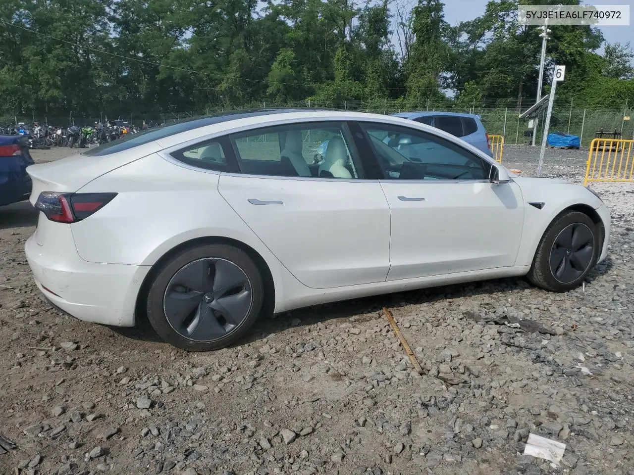 2020 Tesla Model 3 VIN: 5YJ3E1EA6LF740972 Lot: 61731345
