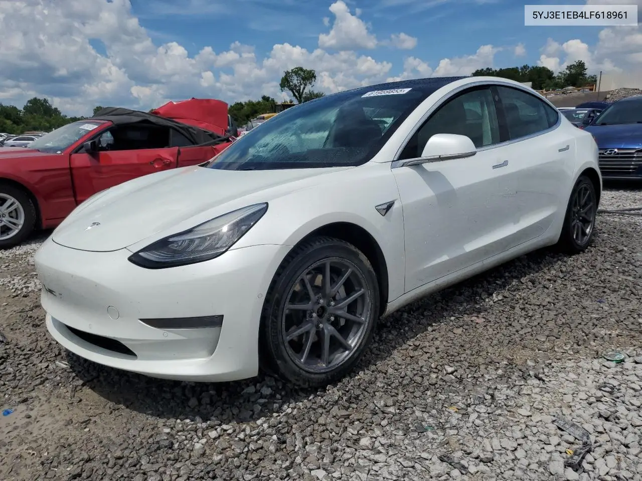 2020 Tesla Model 3 VIN: 5YJ3E1EB4LF618961 Lot: 61959855