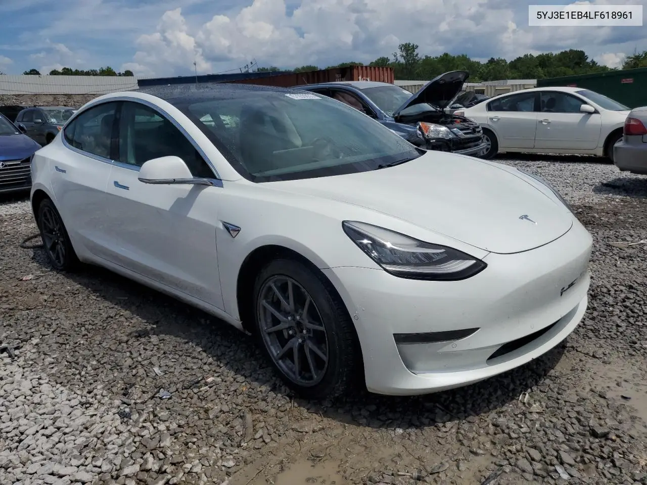 2020 Tesla Model 3 VIN: 5YJ3E1EB4LF618961 Lot: 61959855