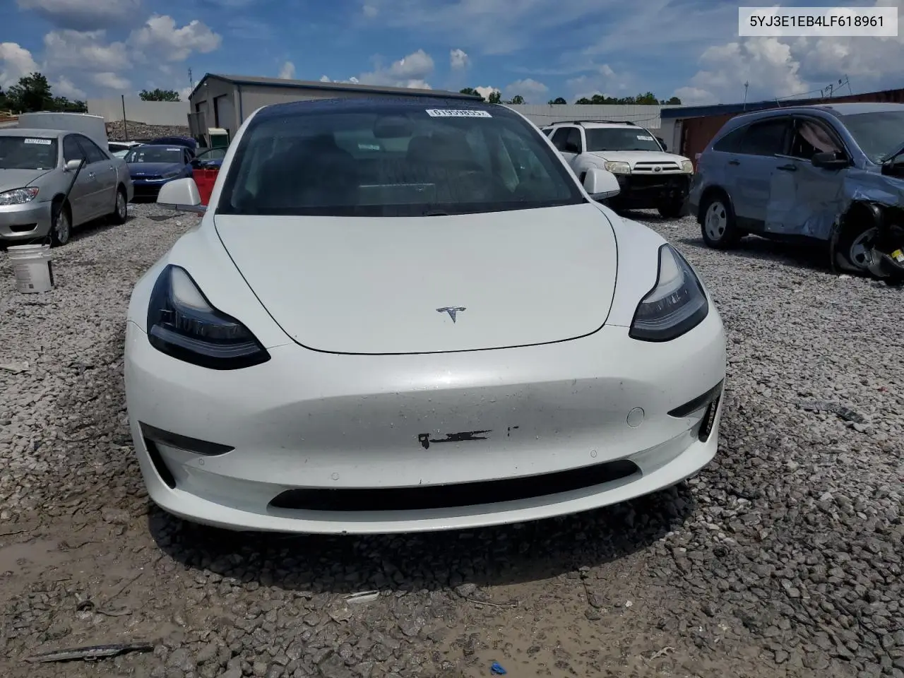 2020 Tesla Model 3 VIN: 5YJ3E1EB4LF618961 Lot: 61959855