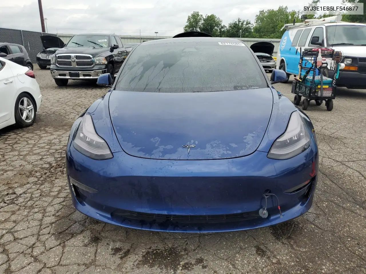 2020 Tesla Model 3 VIN: 5YJ3E1EB5LF546877 Lot: 62176585