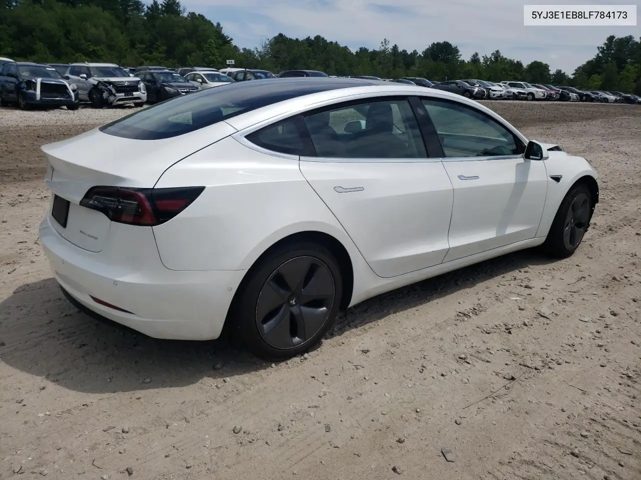 2020 Tesla Model 3 VIN: 5YJ3E1EB8LF784173 Lot: 62396345
