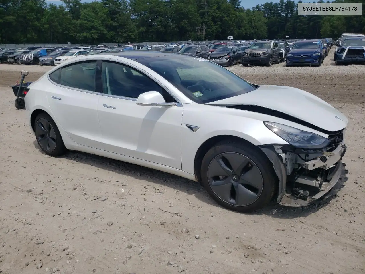 2020 Tesla Model 3 VIN: 5YJ3E1EB8LF784173 Lot: 62396345
