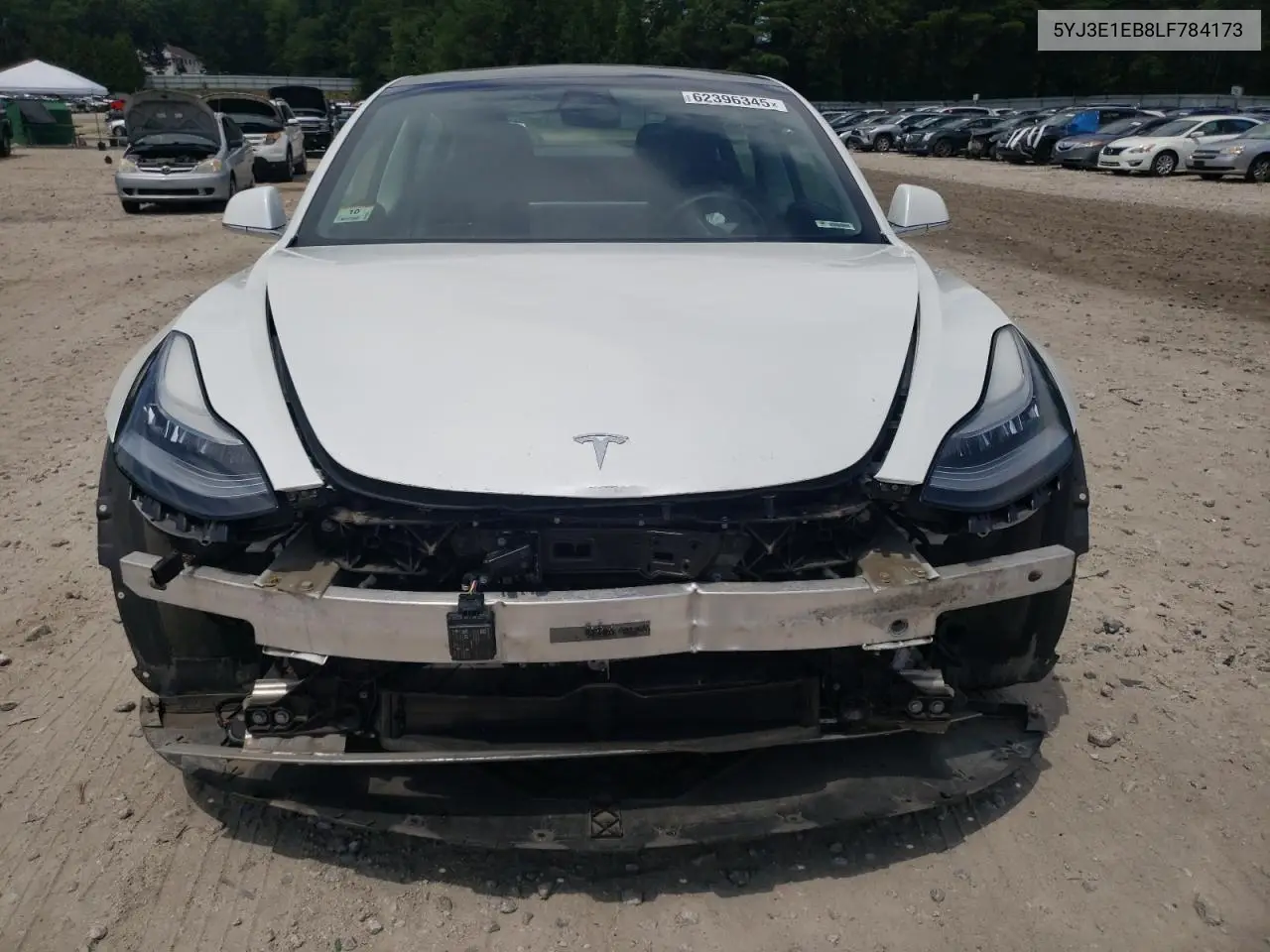 2020 Tesla Model 3 VIN: 5YJ3E1EB8LF784173 Lot: 62396345