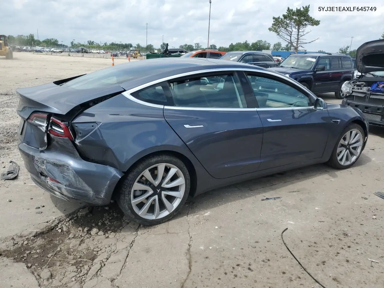 2020 Tesla Model 3 VIN: 5YJ3E1EAXLF645749 Lot: 62715815