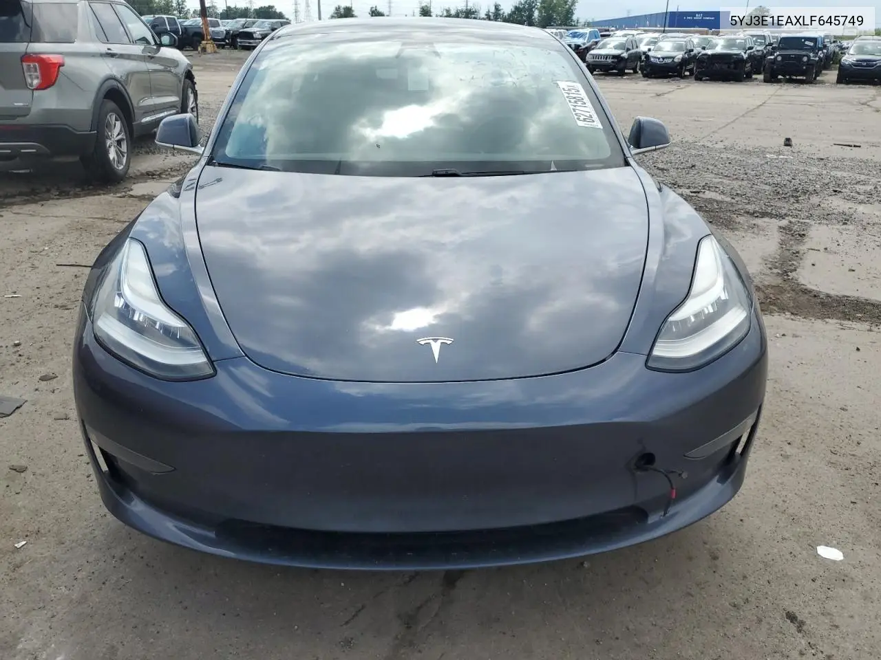 2020 Tesla Model 3 VIN: 5YJ3E1EAXLF645749 Lot: 62715815