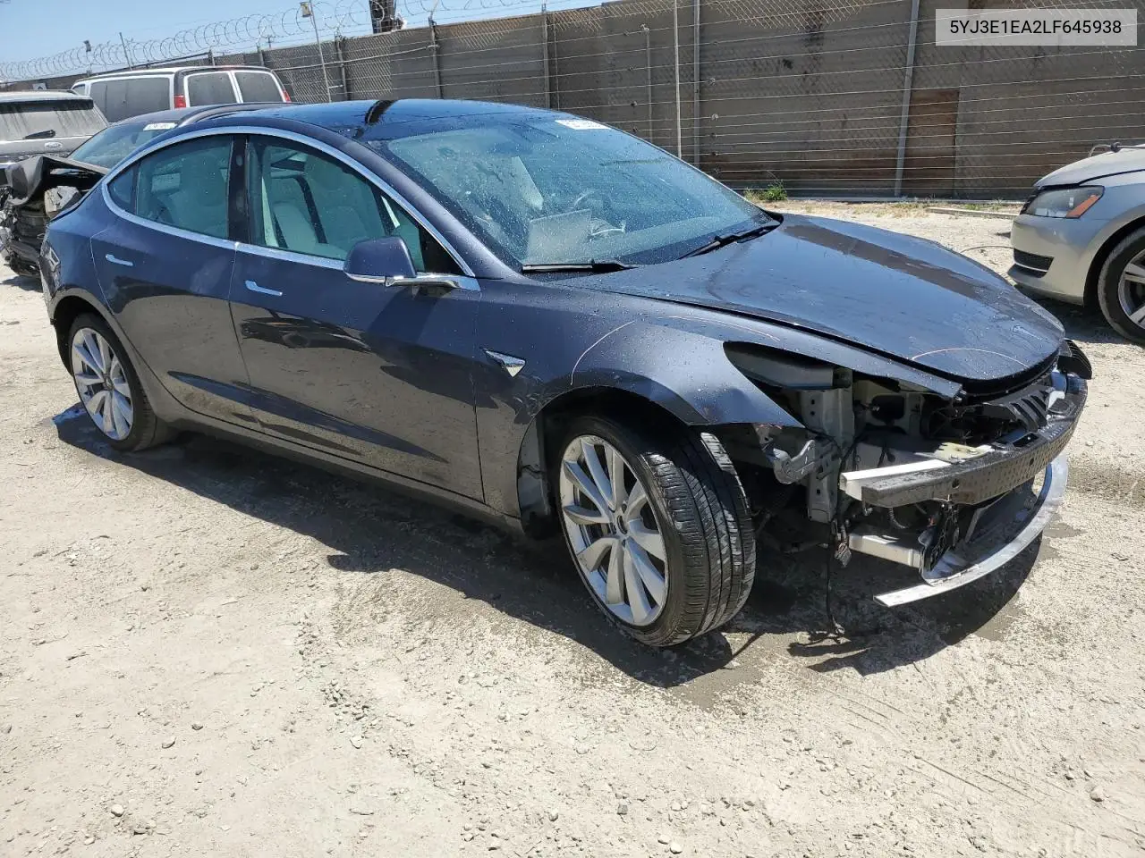 2020 Tesla Model 3 VIN: 5YJ3E1EA2LF645938 Lot: 62772665