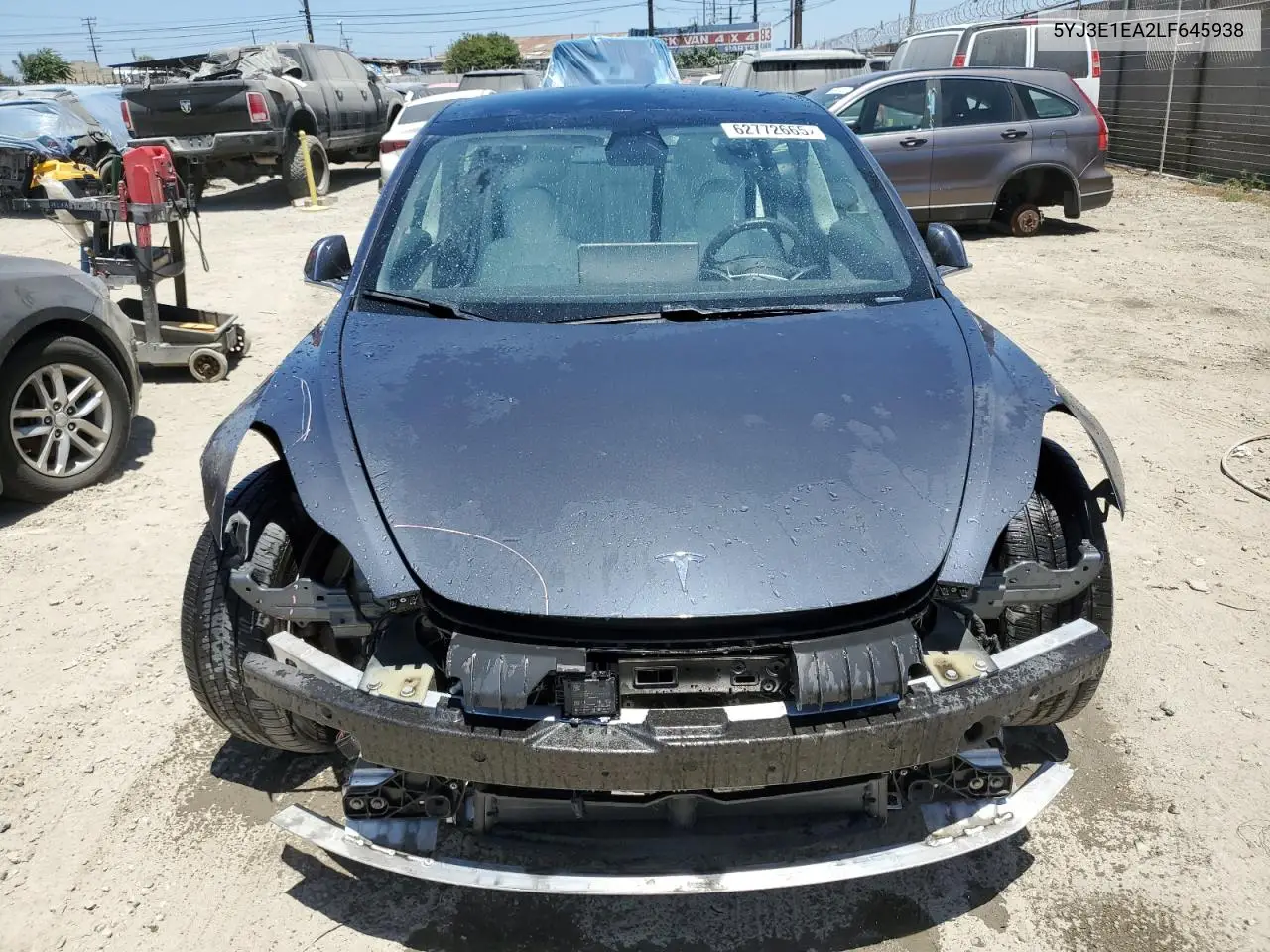 2020 Tesla Model 3 VIN: 5YJ3E1EA2LF645938 Lot: 62772665
