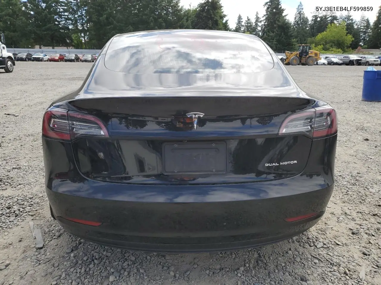 2020 Tesla Model 3 VIN: 5YJ3E1EB4LF599859 Lot: 62944305