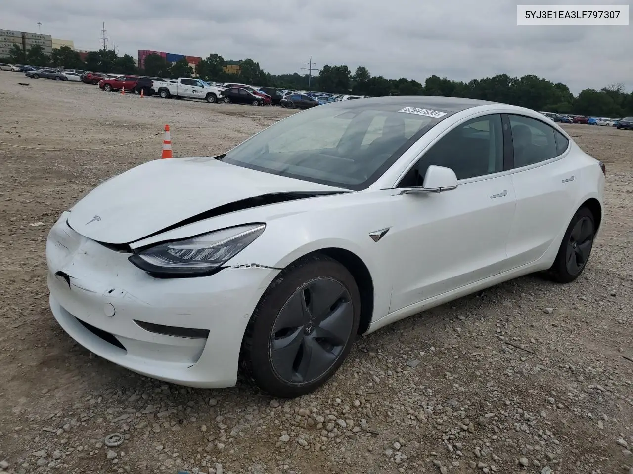 2020 Tesla Model 3 VIN: 5YJ3E1EA3LF797307 Lot: 62947635