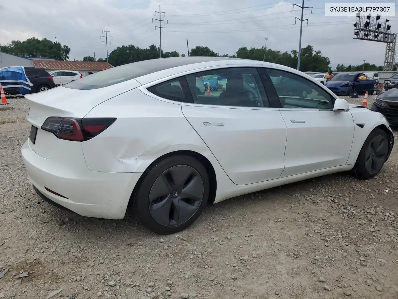 2020 Tesla Model 3 VIN: 5YJ3E1EA3LF797307 Lot: 62947635