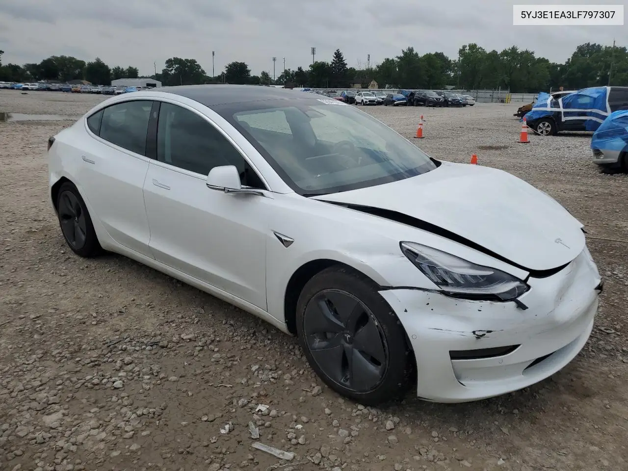 2020 Tesla Model 3 VIN: 5YJ3E1EA3LF797307 Lot: 62947635