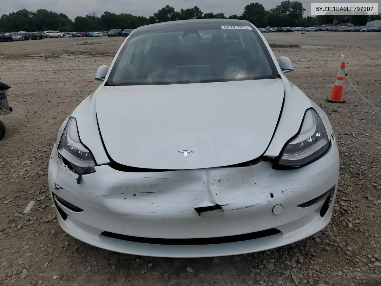2020 Tesla Model 3 VIN: 5YJ3E1EA3LF797307 Lot: 62947635