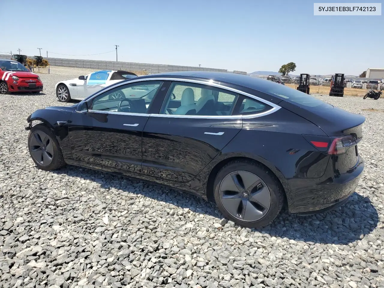 2020 Tesla Model 3 VIN: 5YJ3E1EB3LF742123 Lot: 63014295