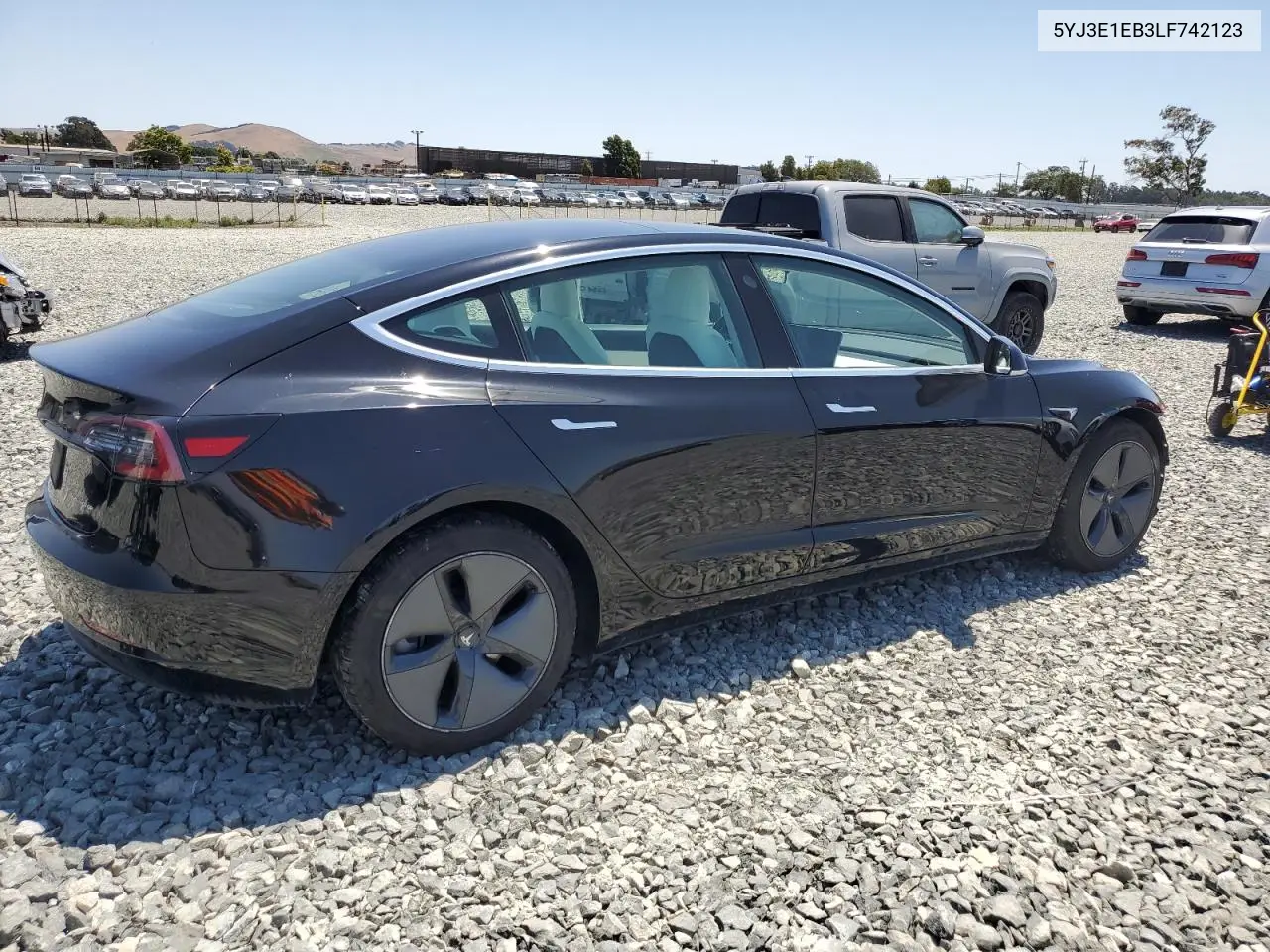 2020 Tesla Model 3 VIN: 5YJ3E1EB3LF742123 Lot: 63014295