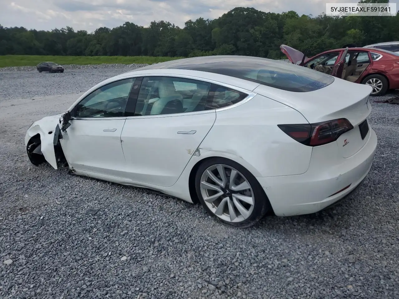 2020 Tesla Model 3 VIN: 5YJ3E1EAXLF591241 Lot: 63213735