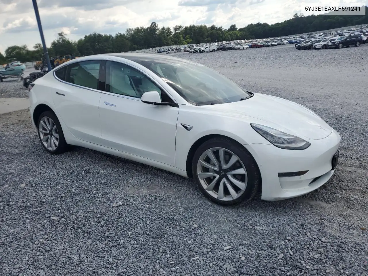 2020 Tesla Model 3 VIN: 5YJ3E1EAXLF591241 Lot: 63213735