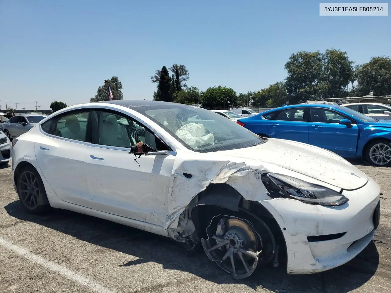 2020 Tesla Model 3 VIN: 5YJ3E1EA5LF805214 Lot: 63230185