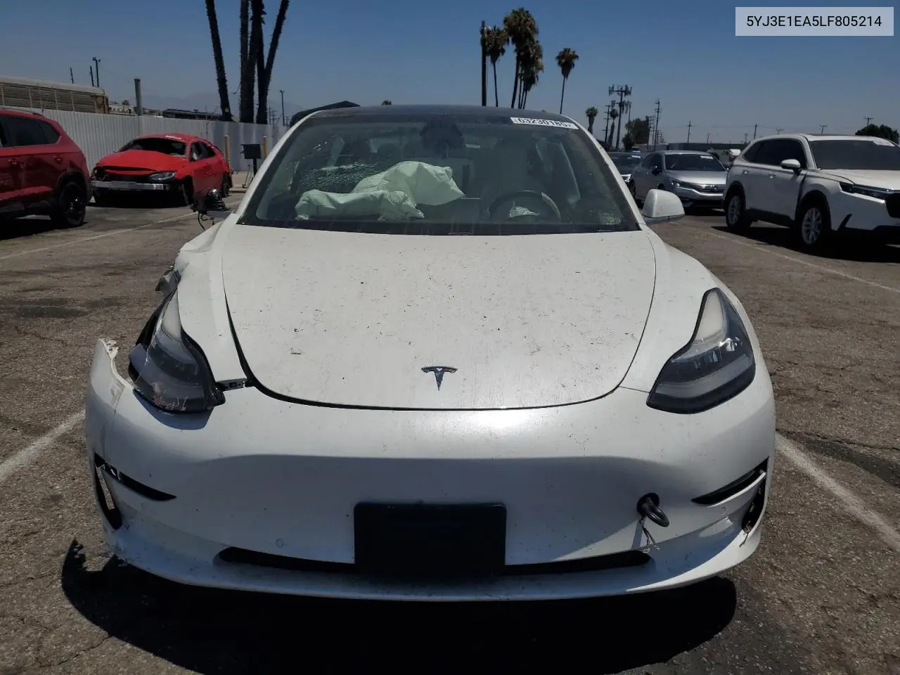 2020 Tesla Model 3 VIN: 5YJ3E1EA5LF805214 Lot: 63230185