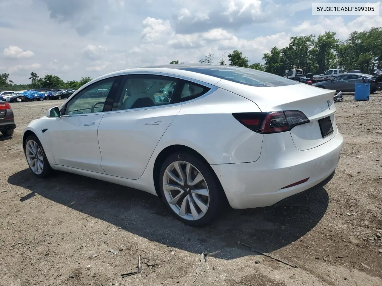 2020 Tesla Model 3 VIN: 5YJ3E1EA6LF599305 Lot: 63231525