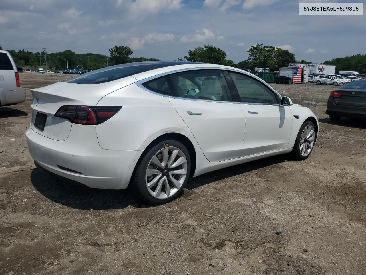 2020 Tesla Model 3 VIN: 5YJ3E1EA6LF599305 Lot: 63231525