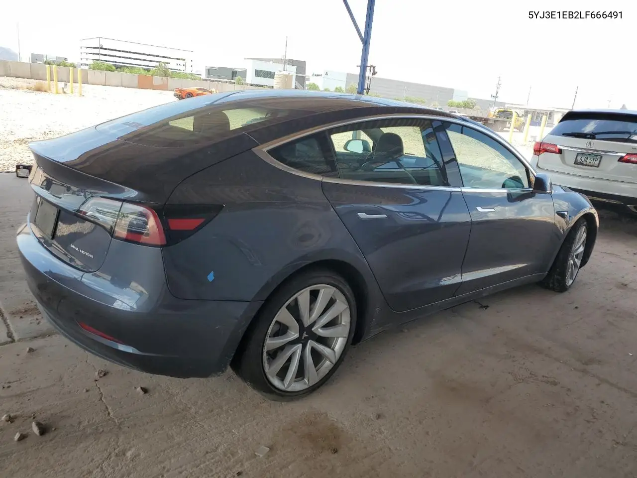 2020 Tesla Model 3 VIN: 5YJ3E1EB2LF666491 Lot: 63336915