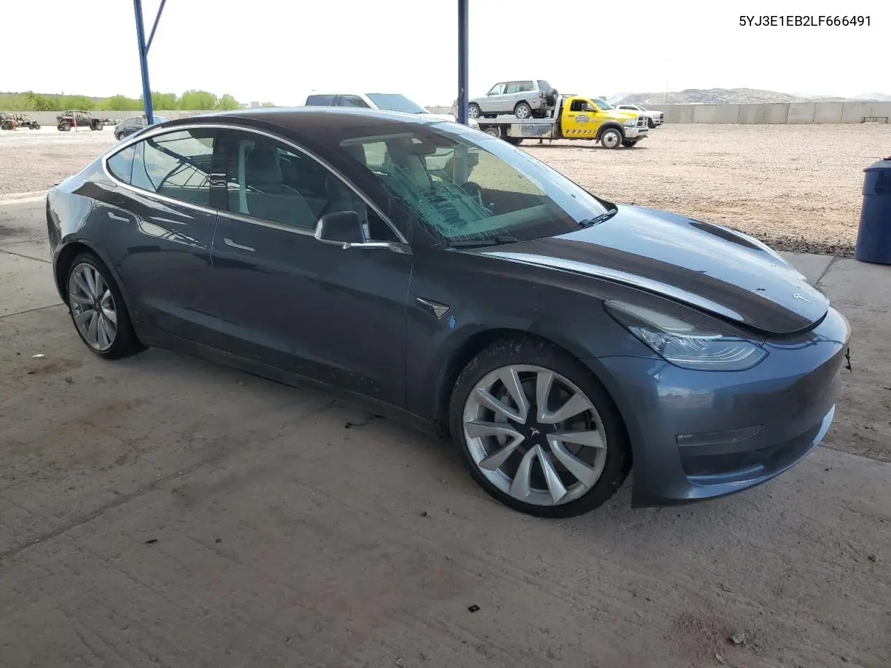 2020 Tesla Model 3 VIN: 5YJ3E1EB2LF666491 Lot: 63336915