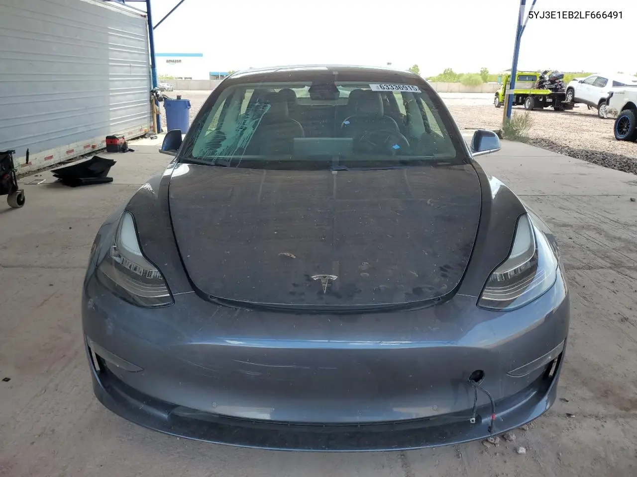 2020 Tesla Model 3 VIN: 5YJ3E1EB2LF666491 Lot: 63336915