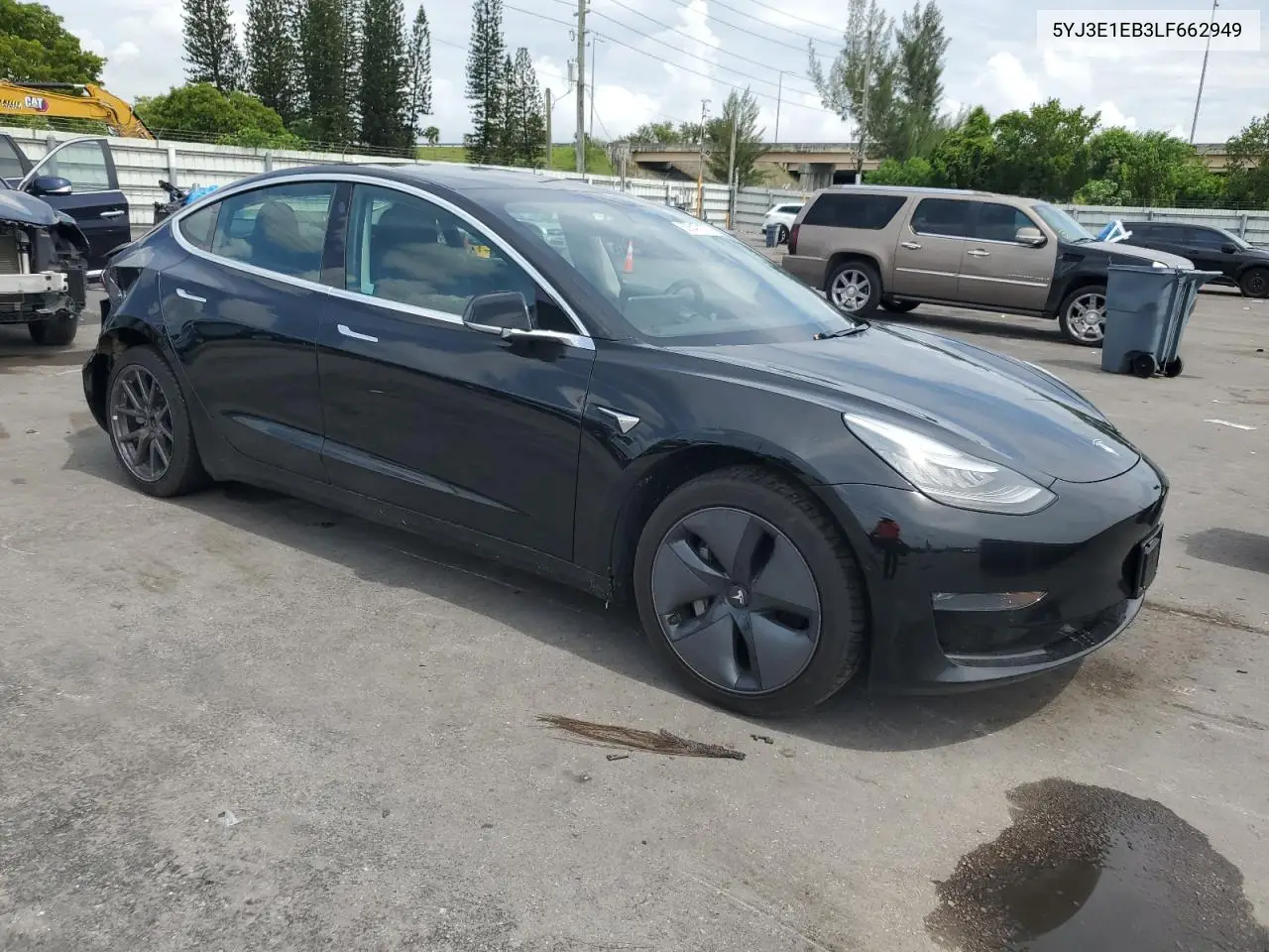2020 Tesla Model 3 VIN: 5YJ3E1EB3LF662949 Lot: 63547125
