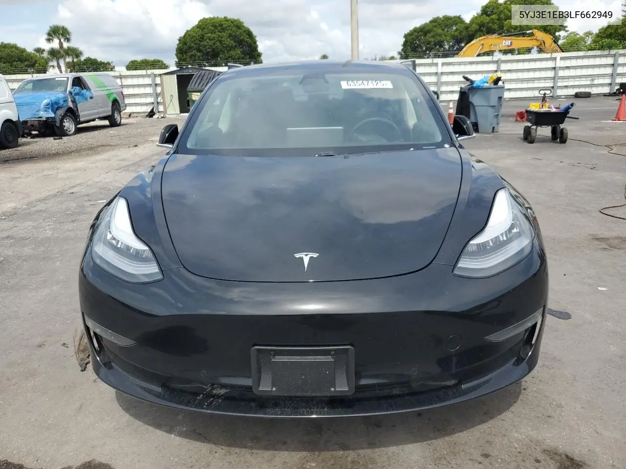 2020 Tesla Model 3 VIN: 5YJ3E1EB3LF662949 Lot: 63547125