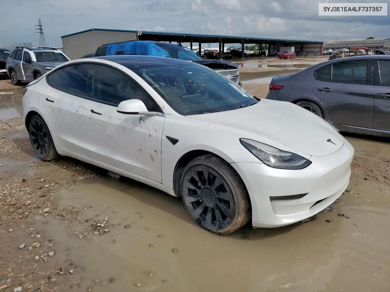 2020 Tesla Model 3 VIN: 5YJ3E1EA4LF737357 Lot: 63551745